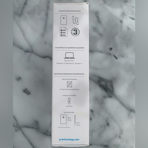 NEW G DRIVE Mobile USB, Never Opened - Picture 3 of 6